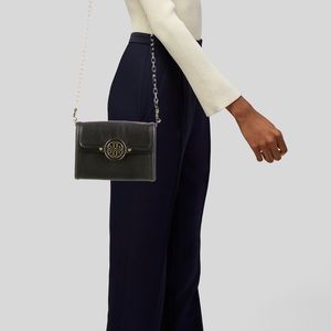 Tory Burch Leather Wallet on Chain